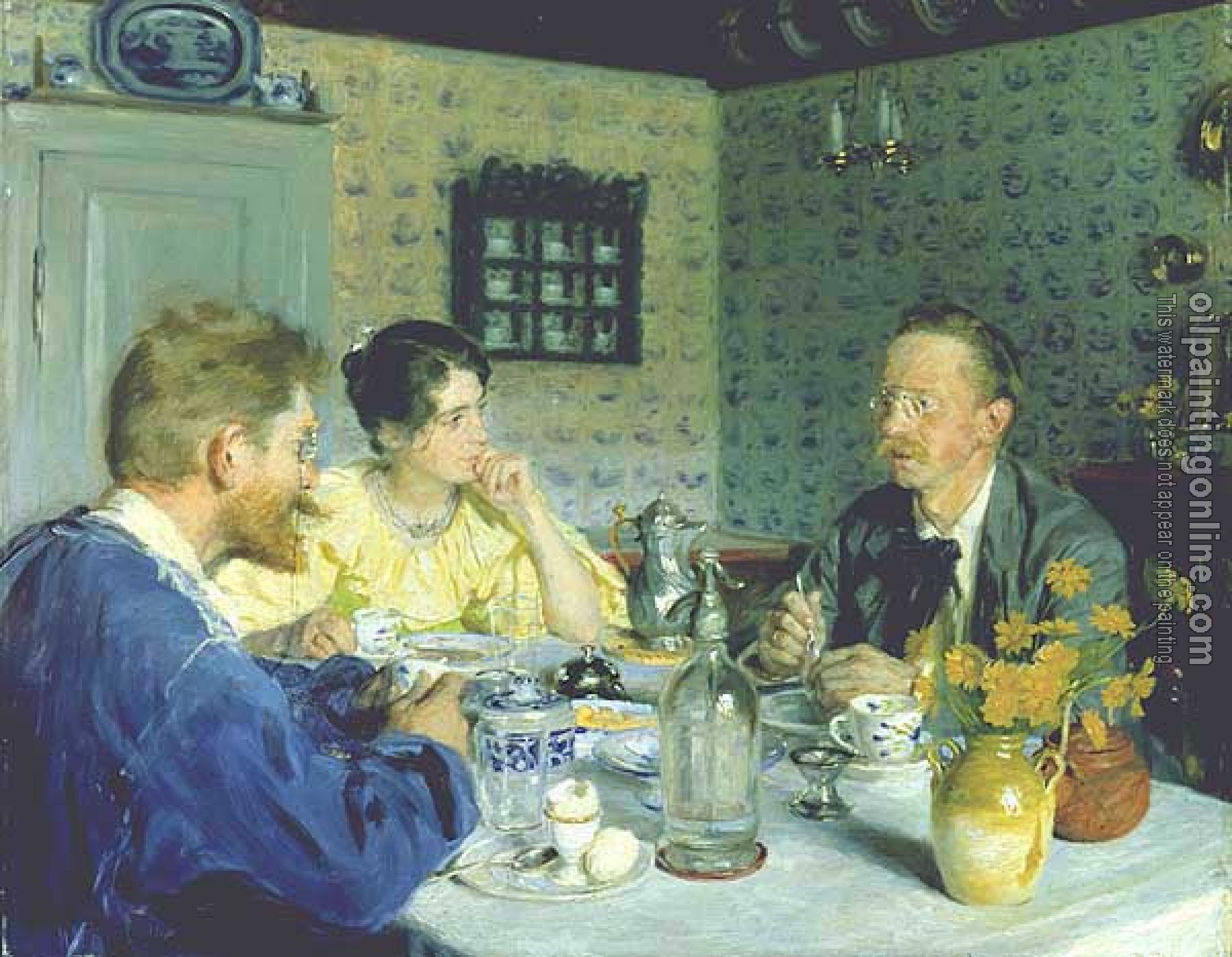 Peder Severin Kroyer - Almuerzo con Otto Benzon